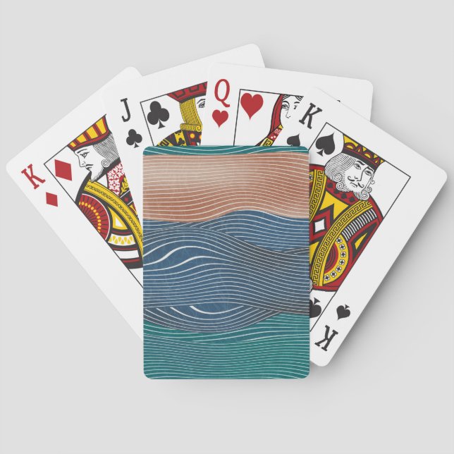 Jeu De Cartes Collines naturelles : motif sans soudure. (dos)