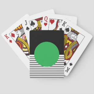Jeu De Cartes Colorbloc noir blanc et cercle vert