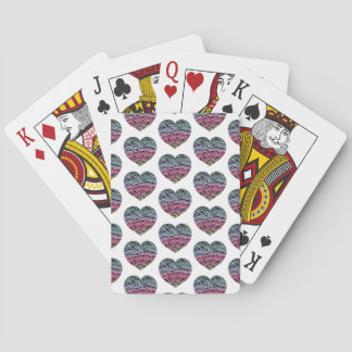 Jeu De Cartes Colorful Heart Motif