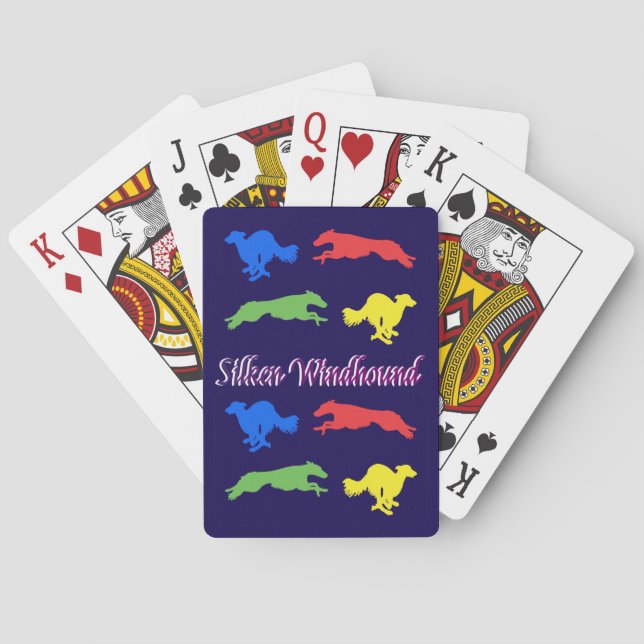 Jeu De Cartes Colorful Silken Windhounds  (dos)