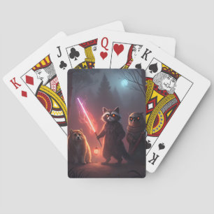Jeu De Cartes Combat d'animaux mystiques de la forêt Art