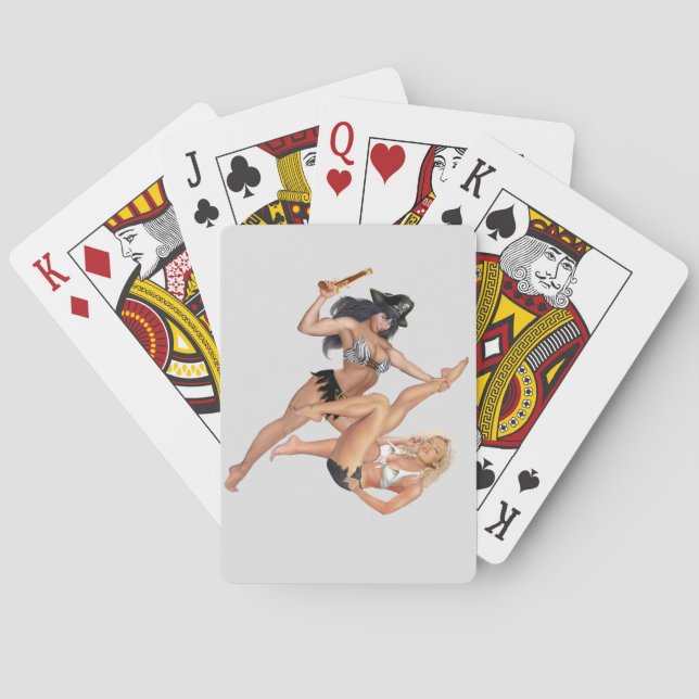JEU DE CARTES COMBAT DE FILLE PIRATES (dos)