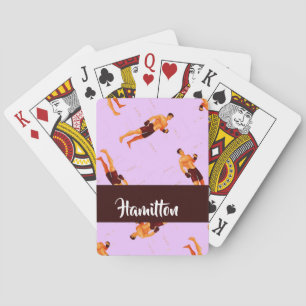 Jeu De Cartes Combattez boxer sur violet
