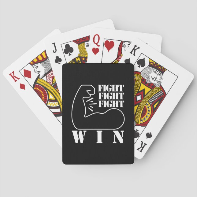 Jeu De Cartes Combattre, combattre, combattre, gagner (dos)