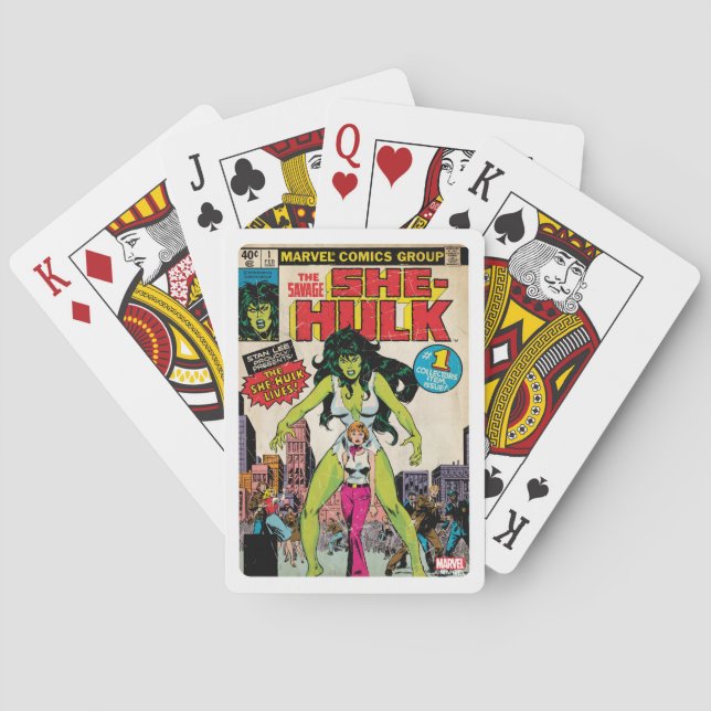 Jeu De Cartes Comique Classique She-Hulk (dos)
