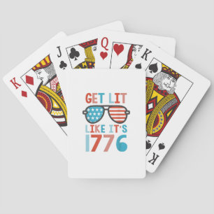 Jeu De Cartes Comme c'est 1776 Funny 4 juillet Party 4 juillet T