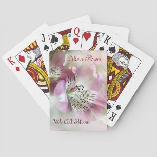 Jeu De Cartes Comme une fleur nous fleurissons tous jouer des ca