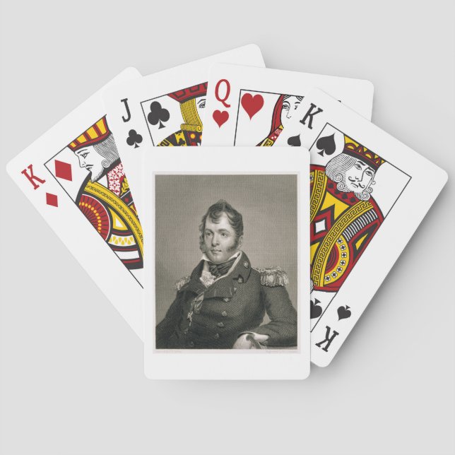 Jeu De Cartes Commodore Oliver Hazard Perry (1785-1819), gravé (dos)