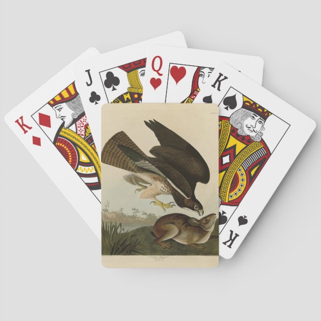 Jeu De Cartes Common Buzzard - d'Audubon's Birds of America (dos)