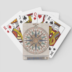 Jeu De Cartes Compas nautique historique (1543)