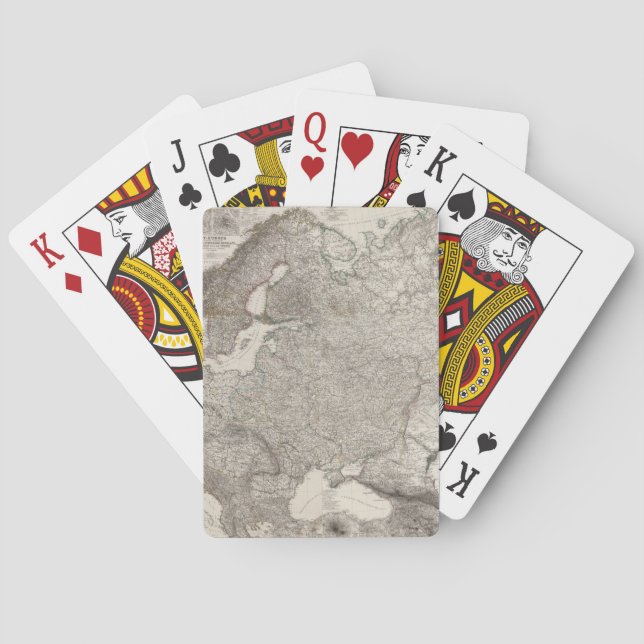 Jeu De Cartes Composite Europe de l'Est, Norvège, Suède (dos)