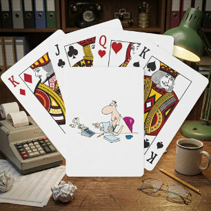 Jeu De Cartes Comptable de bande dessinée drôle Humour de bureau
