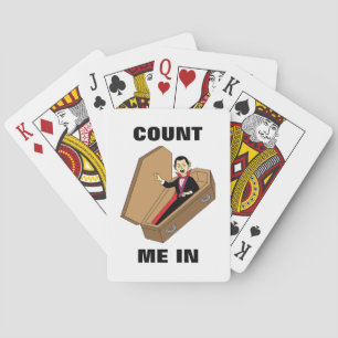 Jeu De Cartes Comptez-Moi Dans Funny Halloween Vampire Pun