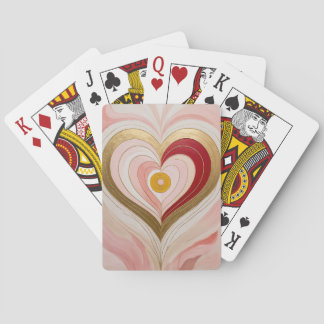 Jeu De Cartes Concentric Heart Blossom