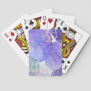 Jeu De Cartes Conception abstraite violette