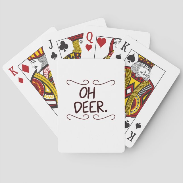 Jeu De Cartes Conception artistique créative Alastor Oh Deer  (dos)