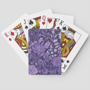 Jeu De Cartes Conception botanique élégante Purple Dream inspiré