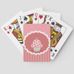 Jeu De Cartes Conception Cupcake Rose