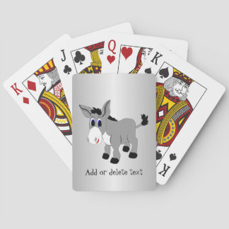 Jeu De Cartes Conception d'âne sur fond de couleur au choix