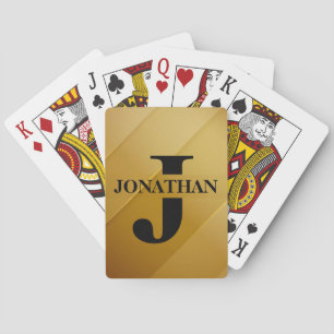 Jeu De Cartes Conception d'appréciation de nom initial de papa e