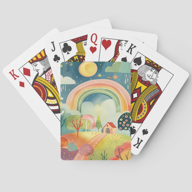 Jeu De Cartes Conception d'art de pépinière  (dos)