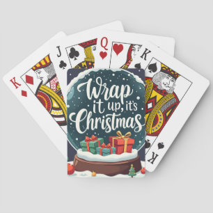 Jeu De Cartes Conception de boule à neige pour Noël "C'est Noël,