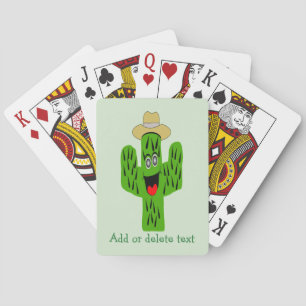 Jeu De Cartes Conception de cactus sur fond de n'importe quelle