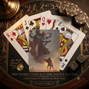 Jeu De Cartes Conception de carte à jouer de bataille épiques