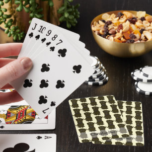 Jeu De Cartes Conception de chien Choc Labrador Fond de couleur