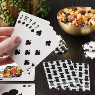 Jeu De Cartes Conception de chien Labrador noir sur fond de n'im