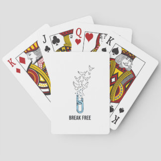 Jeu De Cartes Conception de citation inspirante Break Free