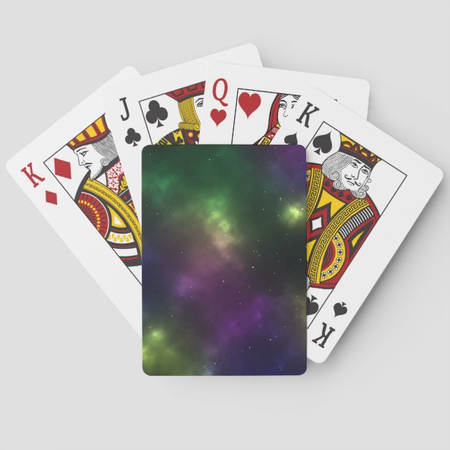 Jeu De Cartes Conception de constellations de l'espace cosmique  (dos)