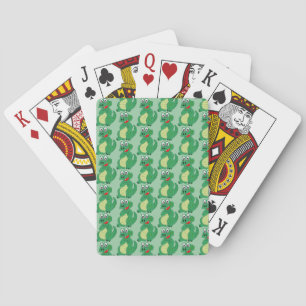 Jeu De Cartes Conception de crocodile sur fond de n'importe quel
