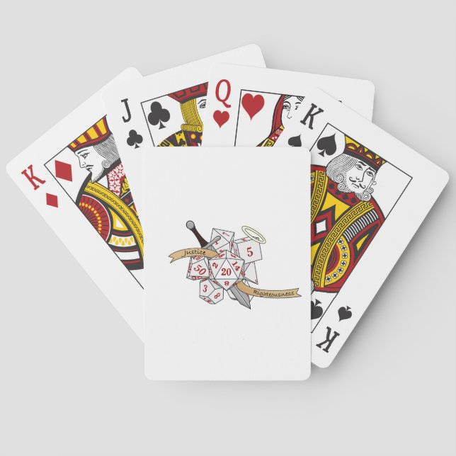 Jeu De Cartes Conception de dés Paladin (dos)