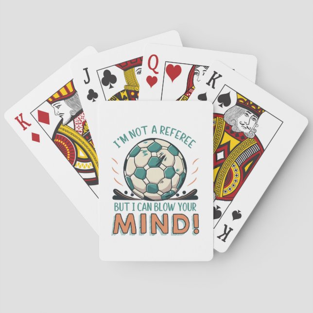 Jeu De Cartes Conception de football drôle (dos)