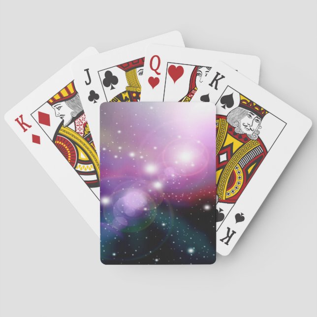 Jeu De Cartes Conception de lumière de galaxie abstraite (dos)
