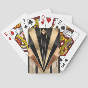 Jeu De Cartes Conception de luxe géométrique Art Déco en soleil
