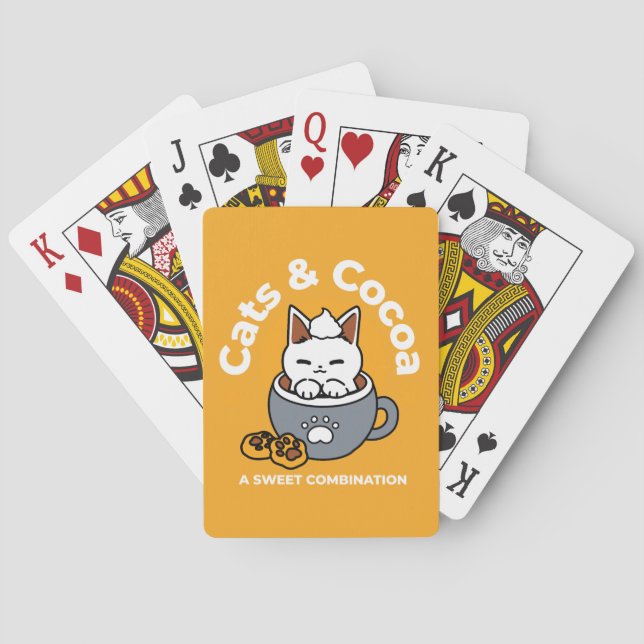 Jeu De Cartes Conception de Mug de vacances avec Cosy Cat et Paw (dos)