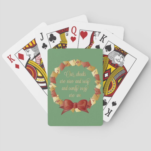 Jeu De Cartes Conception de paroles de Sleigh Ride (dos)