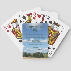 Jeu De Cartes Conception de poèmes de la fête des pères