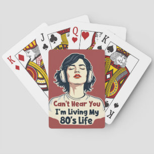 Jeu De Cartes Conception de rappel de musique nostalgique rétro