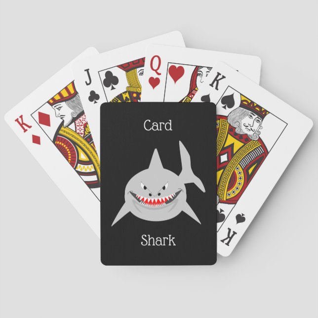 Jeu De Cartes Conception de requins (dos)