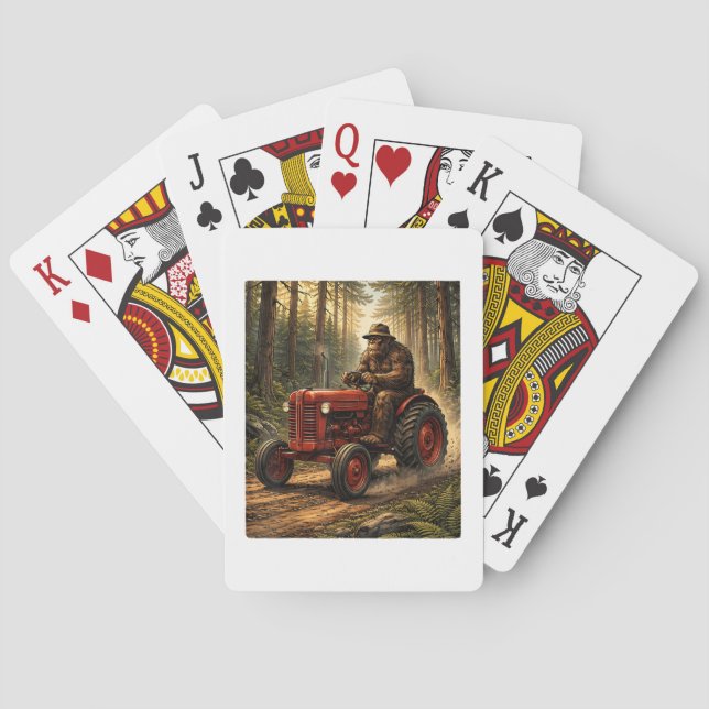 Jeu De Cartes Conception de tracteur Bigfoot pour l'exploitation (dos)