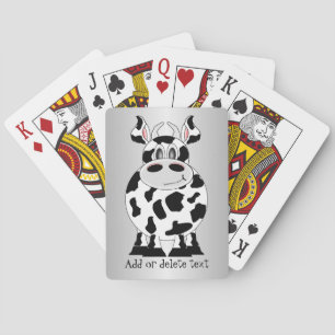 Jeu De Cartes Conception de vache sur fond de n'importe quelle c