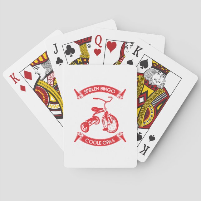Jeu De Cartes Conception de vélo cool - Jouer au Bingo Grands-pè (dos)