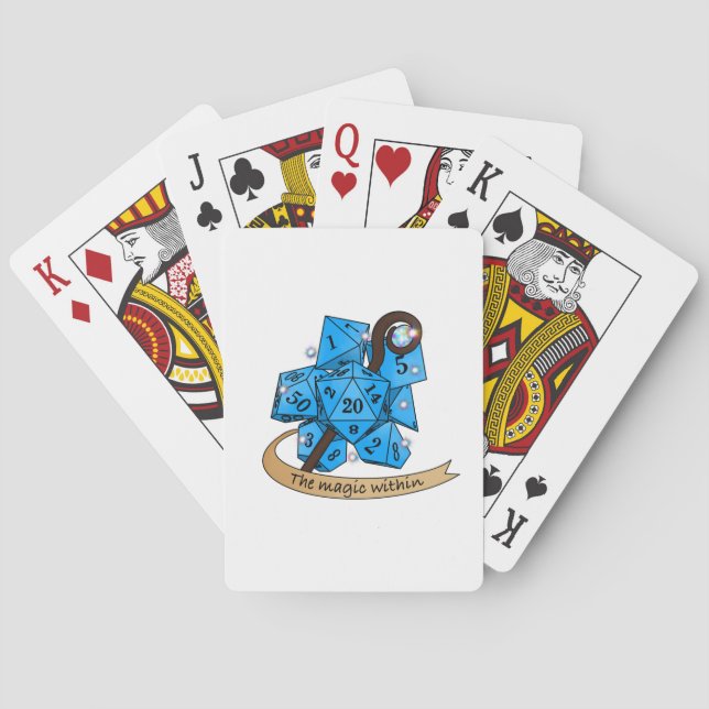 Jeu De Cartes Conception des dés de sorcier (dos)