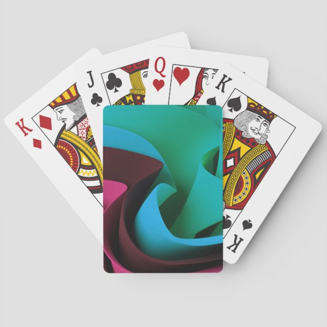 Jeu De Cartes Conception des mouvements de flux de rave (dos)