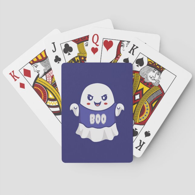 Jeu De Cartes Conception d'illustration de fantôme effrayant drô (dos)