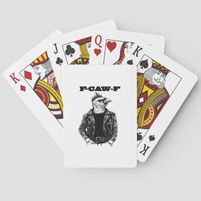 Jeu De Cartes Conception esthétique essentielle F Caw F (dos)