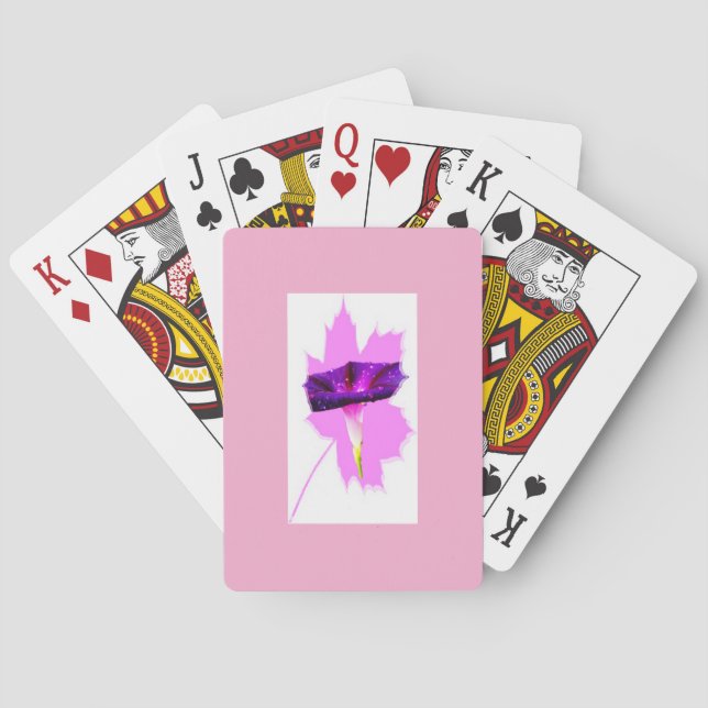 Jeu De Cartes Conception florale  (dos)